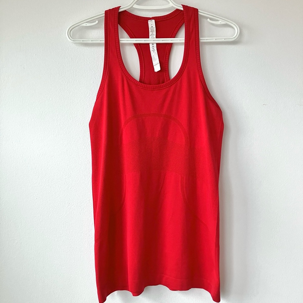 Red Lululemon classic Tank Top